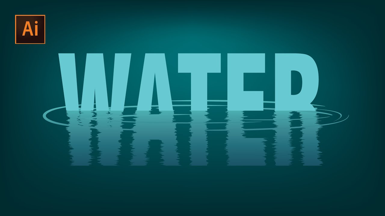 Water ripple effect in adobe illustrator - Tutorial