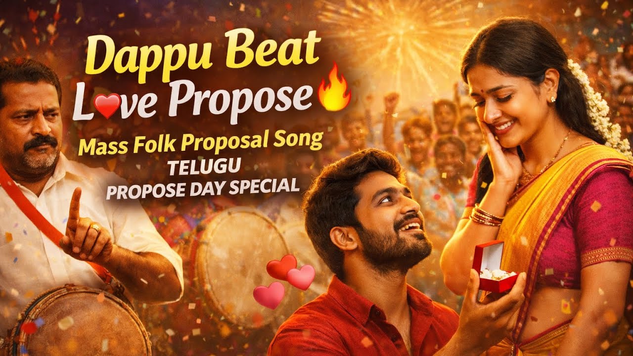 Dappu Beat Love Propose 🔥 | Mass Folk Proposal Song Telugu | Propose Day Special #proposalday 