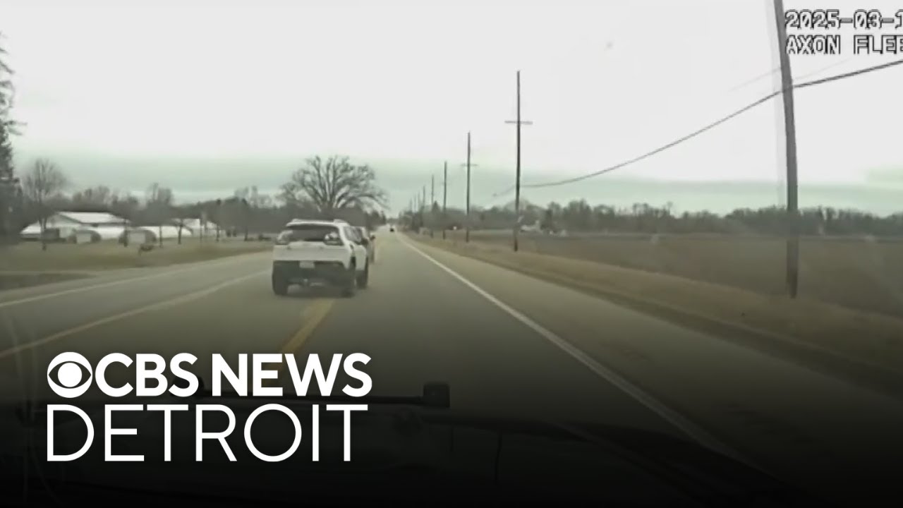 Video shows police chase before suspect shot by officer in Michigan