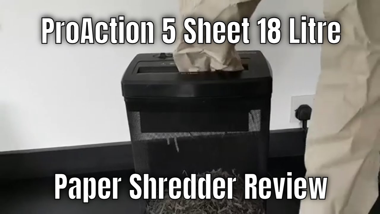 Shredding - 1 - ProAction 5 Sheet 18 Litre Paper Shredder Review