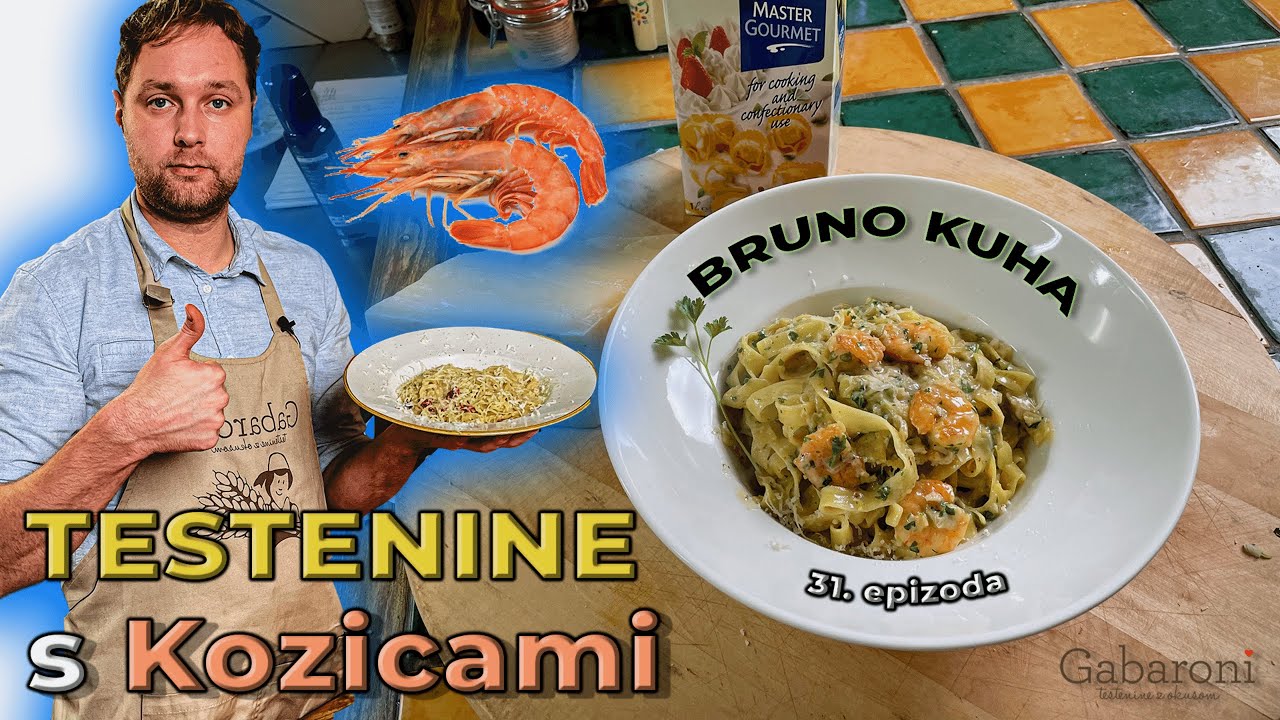 [BRUNO KUHA] - Testenine s kozicami.