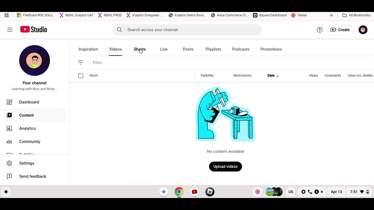 how to make a youtube short on a chromebook