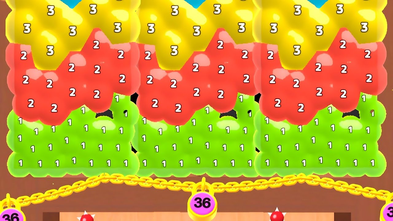🤣 100% Melty Bubbles (blob merge 3d) 🆚 Huggy Story - Huggy wuggy story 2048 Balls gameplay part #66
