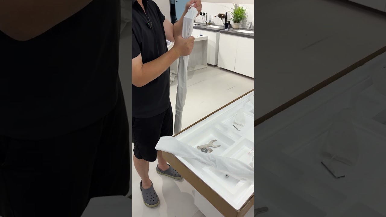 伞形出水的淋浴花洒安装教程视频 shower installation