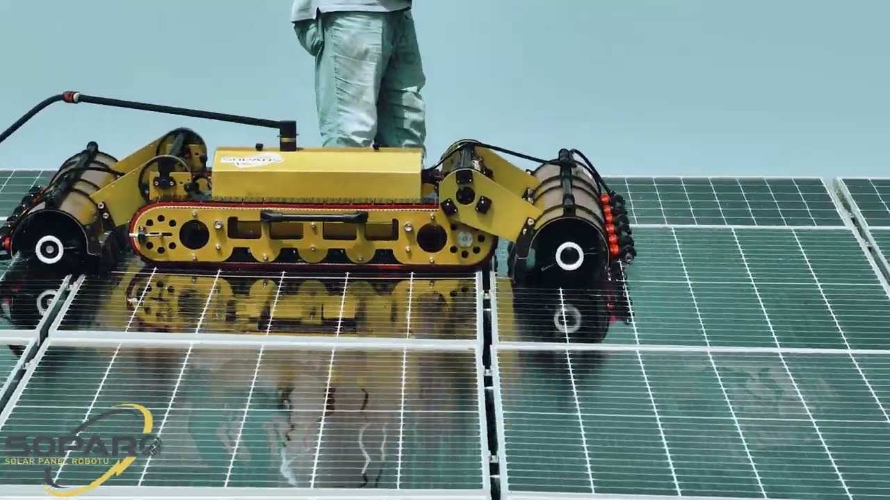 Soparo Solar Panel  Temizleme Robotu, Solar Panel Cleaning Robot.