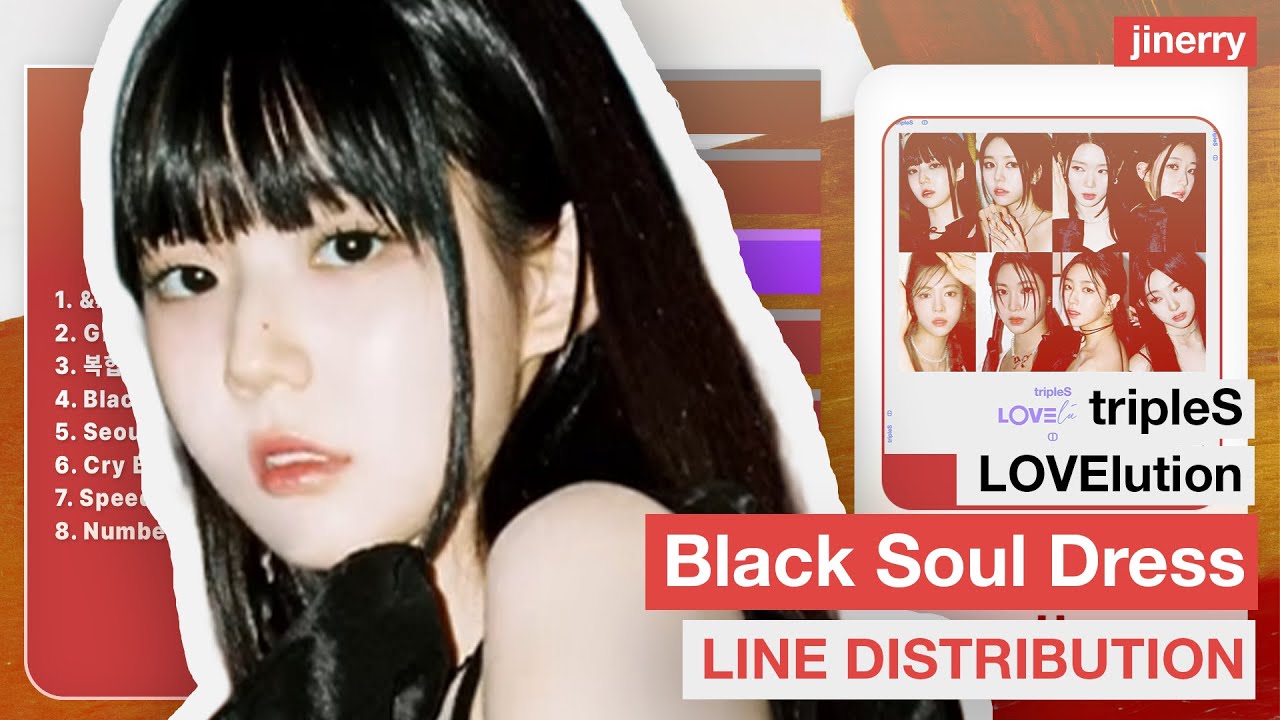 tripleS LOVElution - Black Soul Dress ⇢ Line Distribution & Color Coded