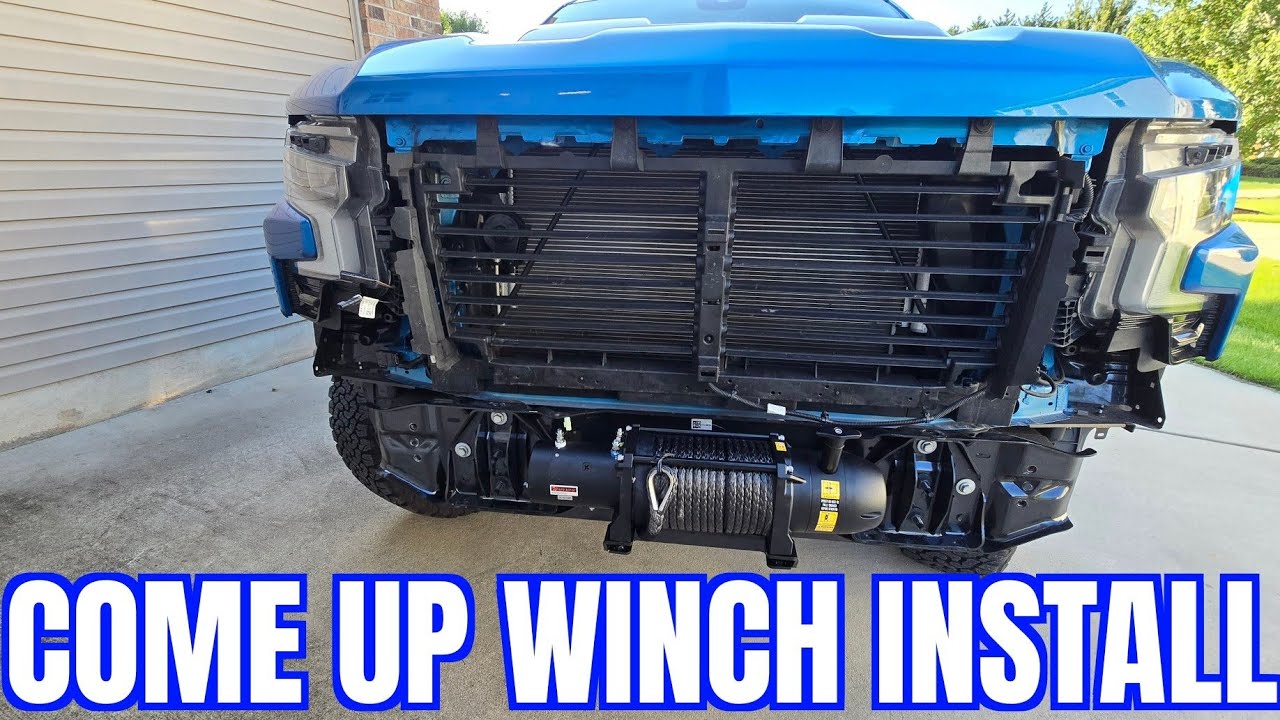 2022 Chevy Silverado ZR2 @comeupwinch5721 Winch Install w/ @AmericanExpeditionVehicles Bumper!