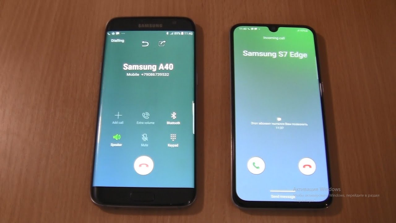 Over the Horizon Incoming call & Outgoing call at the Same Time Samsung Galaxy S7 edge+A40