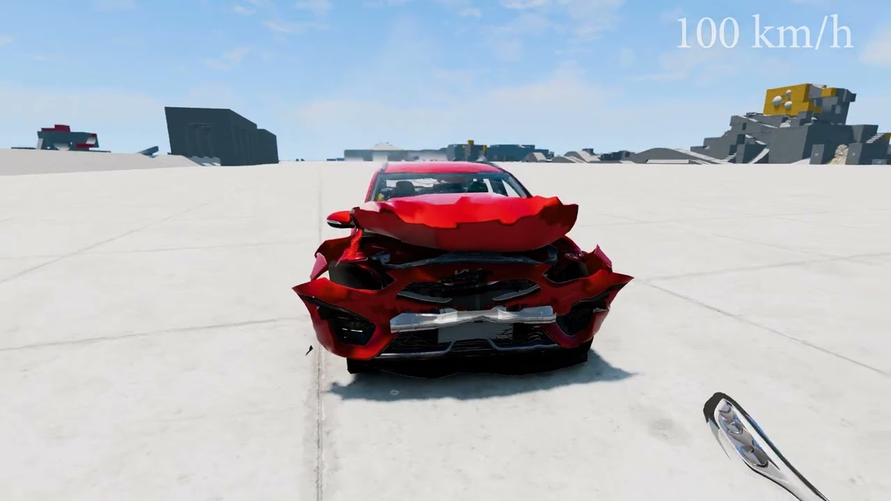 Kia Ceed SportsWagon 2023 vs Wall Collision 240km h   BeamNG Drive