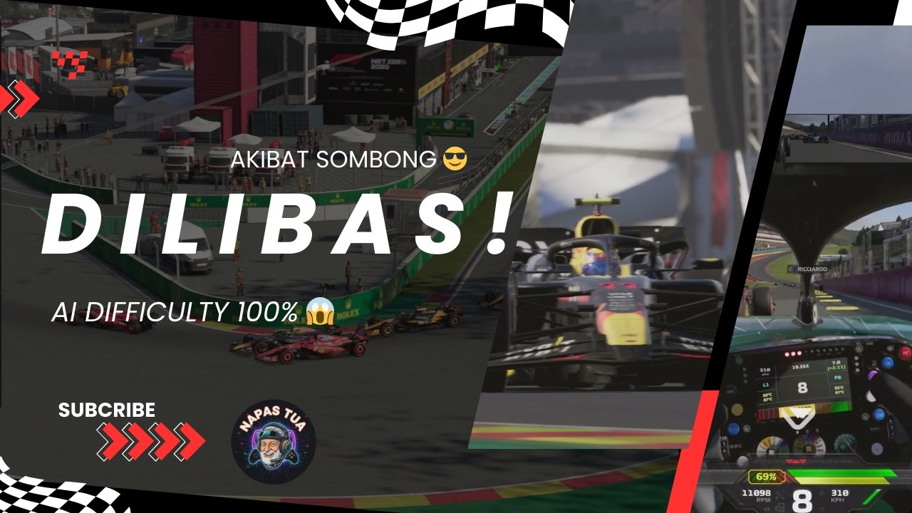 Upaya Melibas AI 100%? #logitechdrivingforcegt #budgetgaming #f124 #simracing