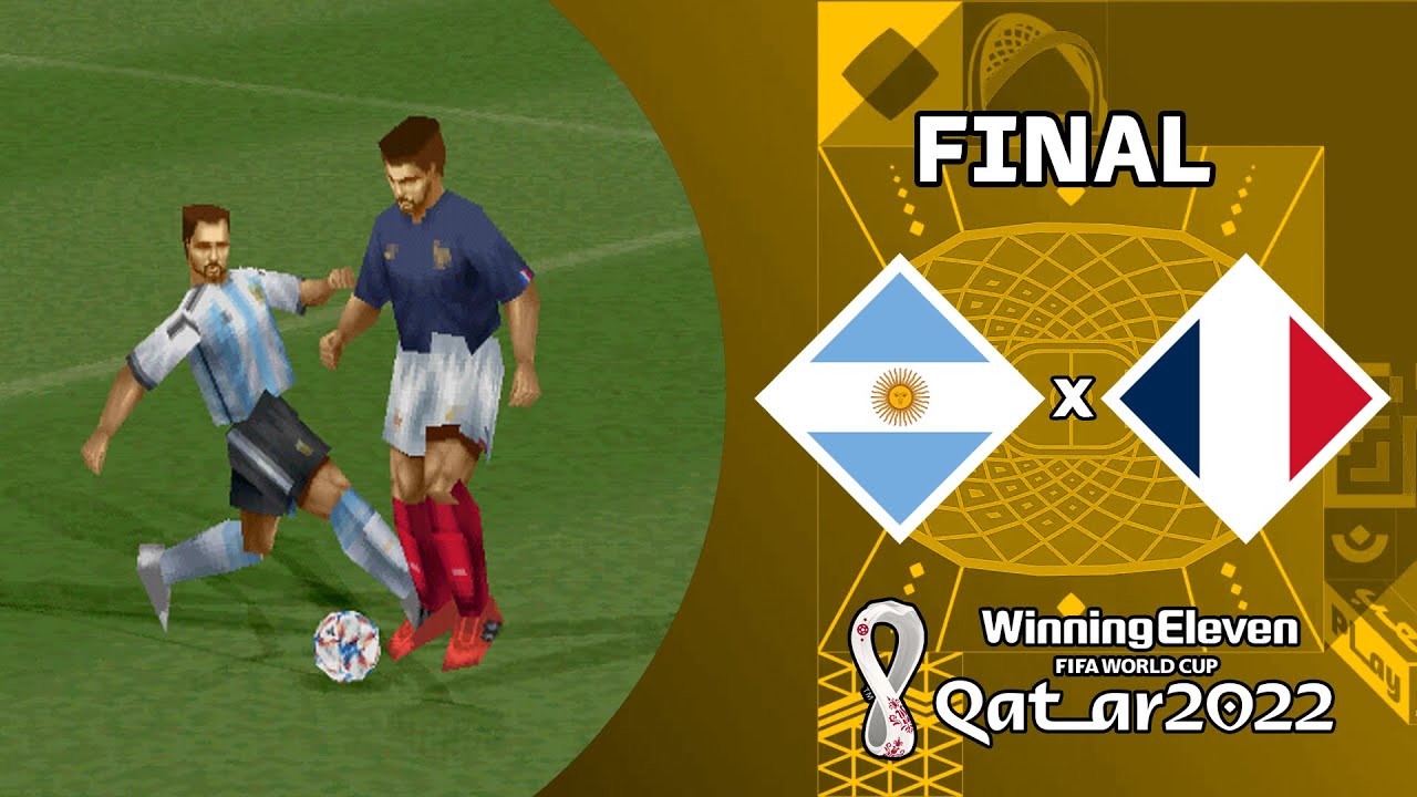 Winning Eleven FIFA WORLD CUP QATAR 2022 (PS1) - (Final) Argentina VS Francia