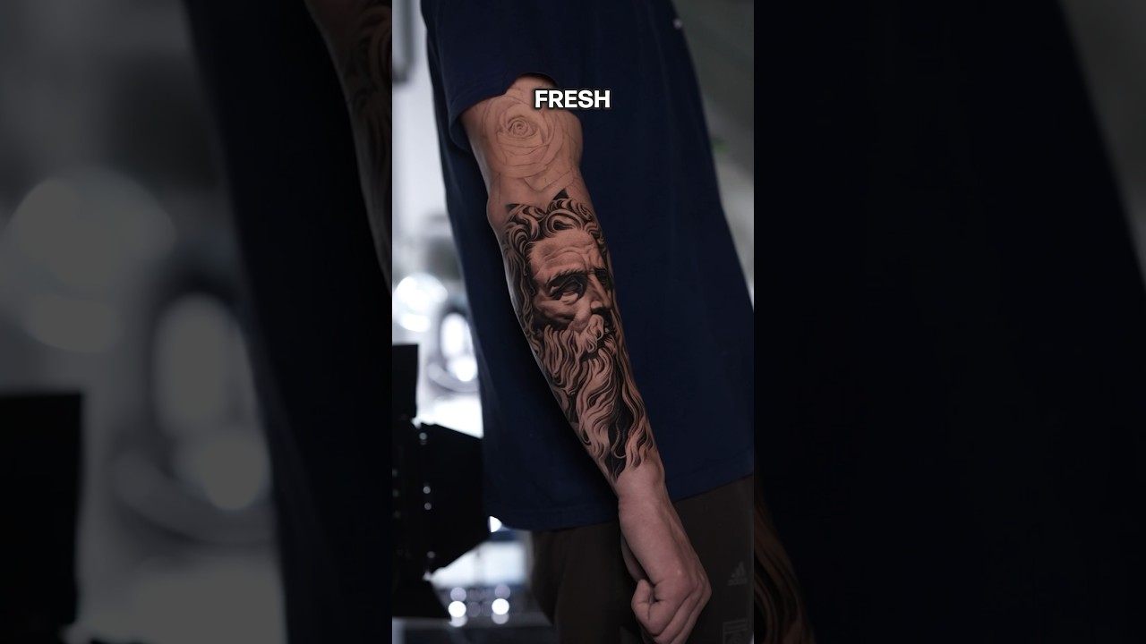 I Cant Believe How Good this Zeus Tattoo Healed 😤