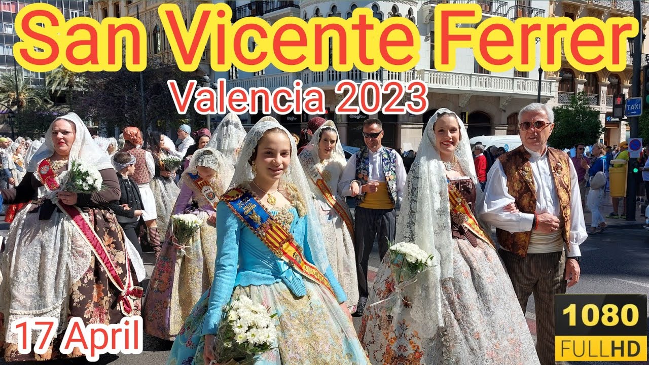Procesión  Ofrenda de Flores a San Vicente Ferrer 2023 , #sanvicenteferrer, #valencia, #procesión