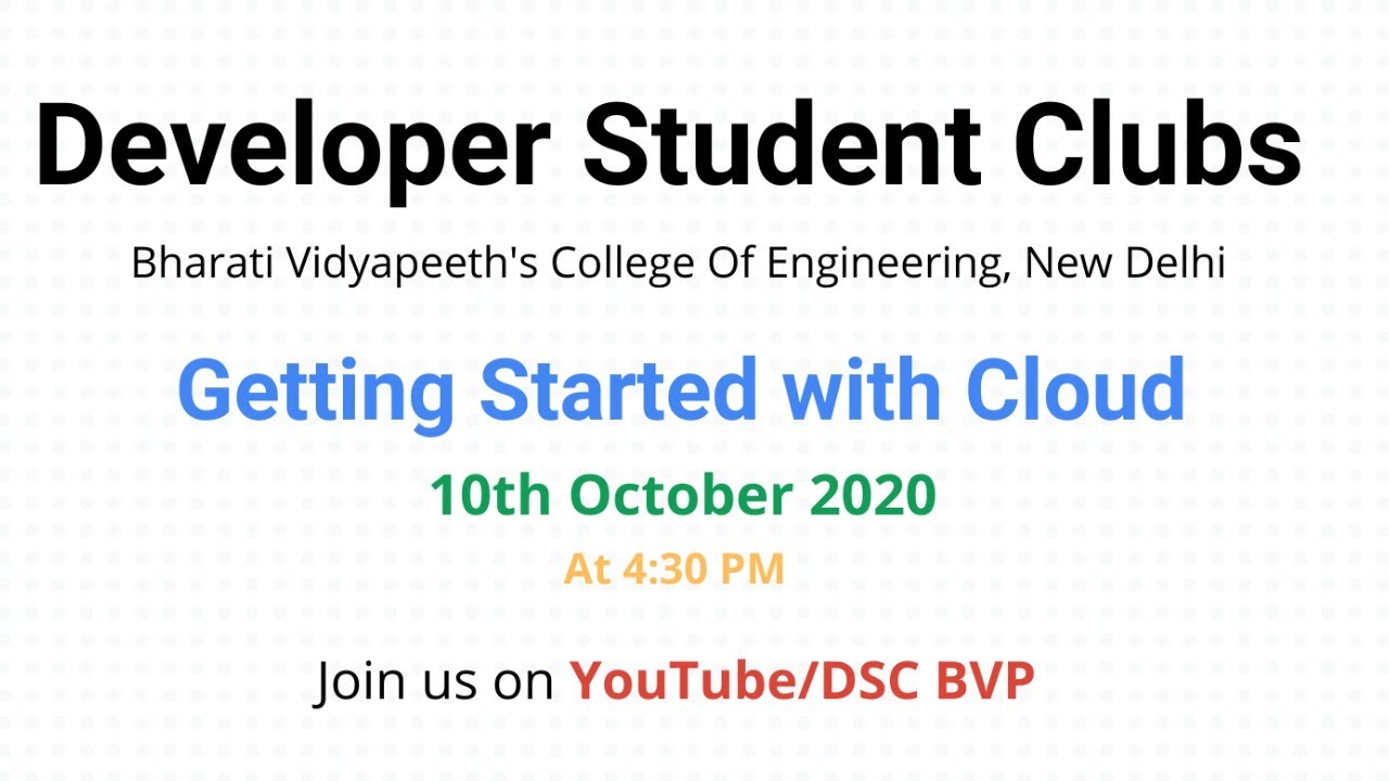 #30DayOfGoogleCloud | DSC BVP