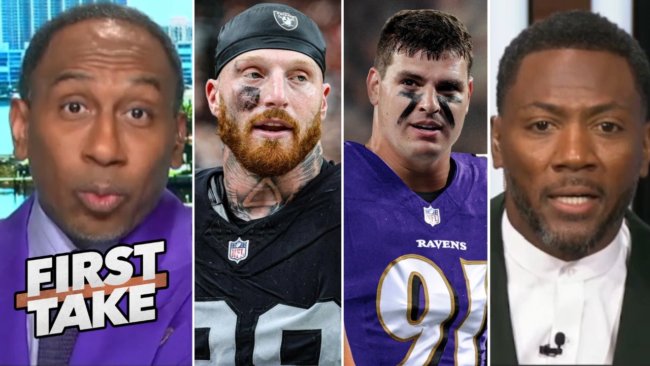 FIRST TAKE | “Ravens GM is an obvious liar” - Stephen A. reacts BAL calling off Maxx Crosby trade