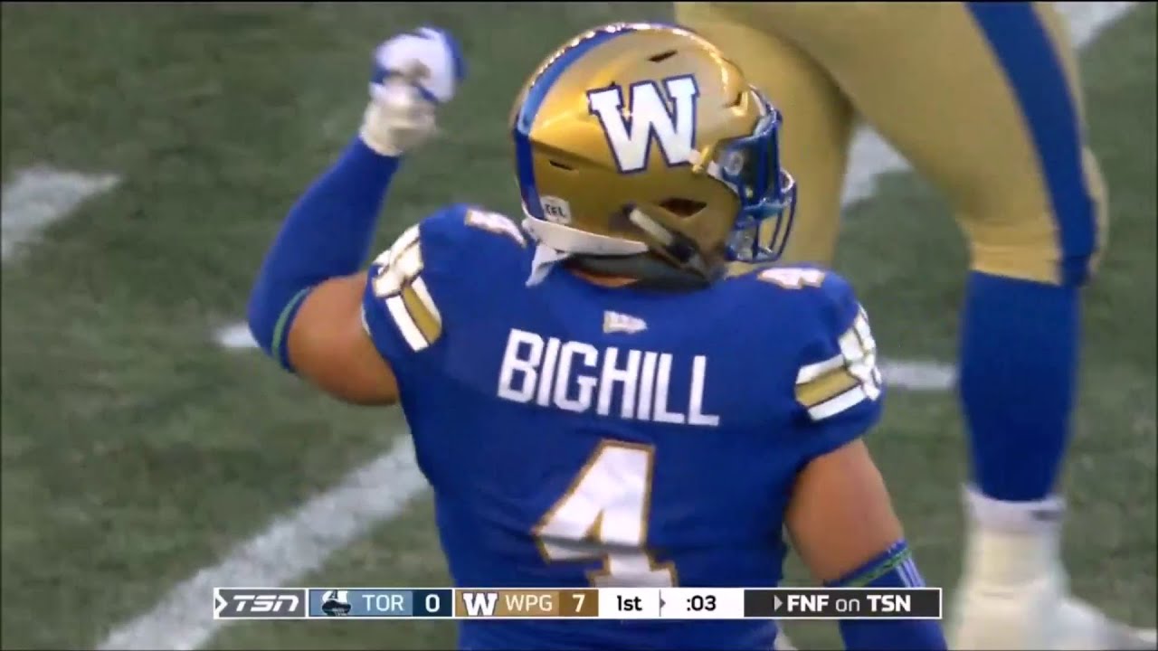 Winnipeg Blue Bombers Adam Bighill 2021 Season Highlights