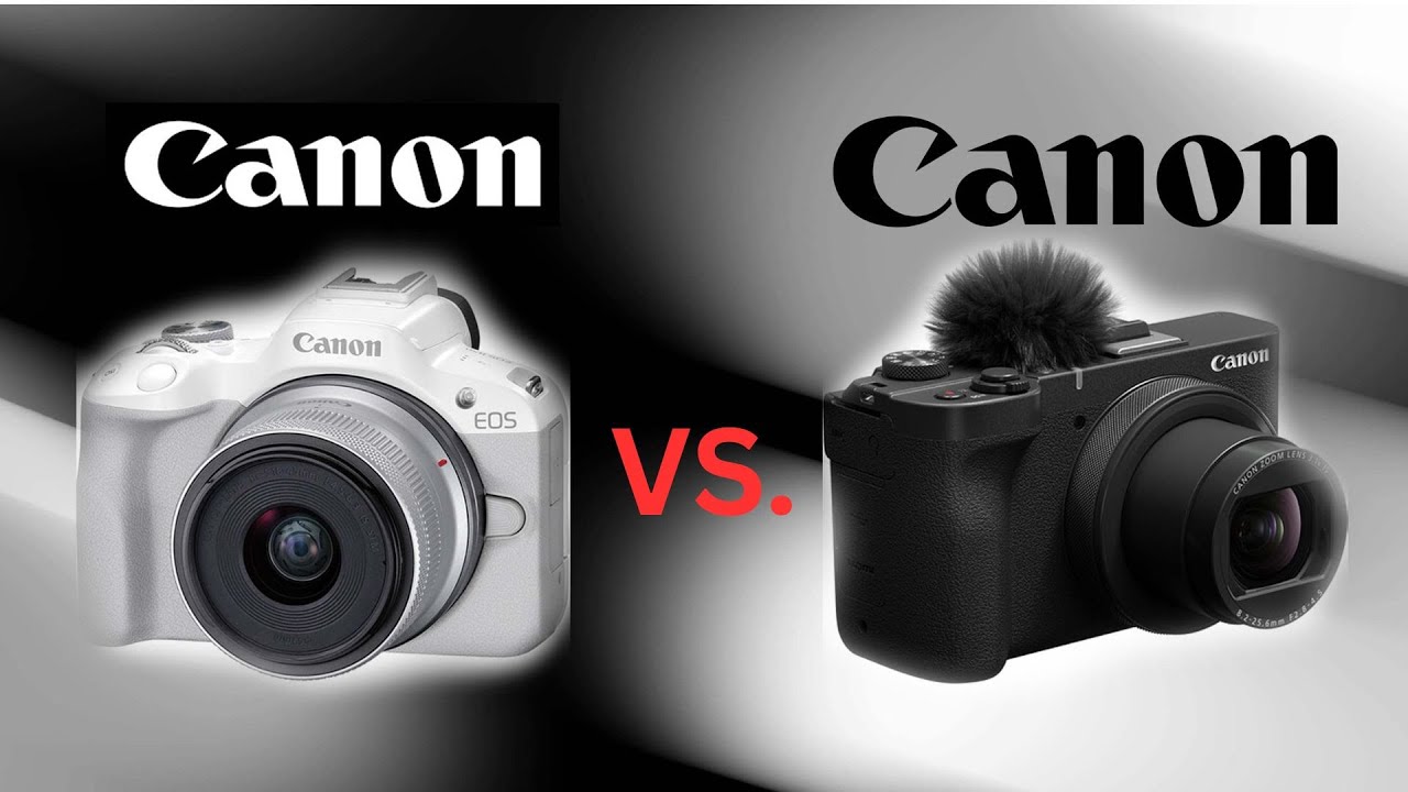 Canon EOSR50 vs.Canon V1-THE DIFFERENCE IS BLACK AND WHITE!