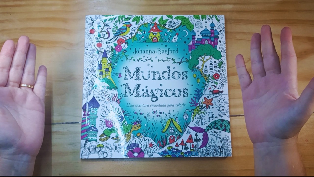 Mundos mágicos - página por página - Livro de colorir