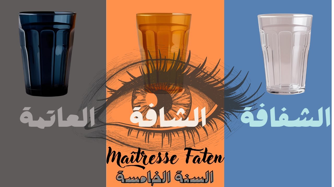 الأوساط الشّفافة *الأوساط الشّافة *الأوساط العاتمة ( سنة خامسة )