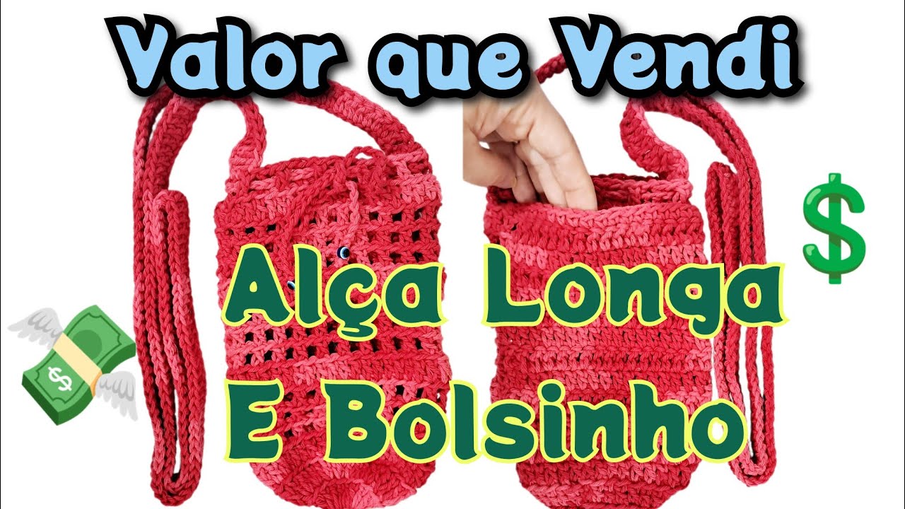 Porta Garrafa de Àgua com Alça Longa e Bolsinho - Novo Valor