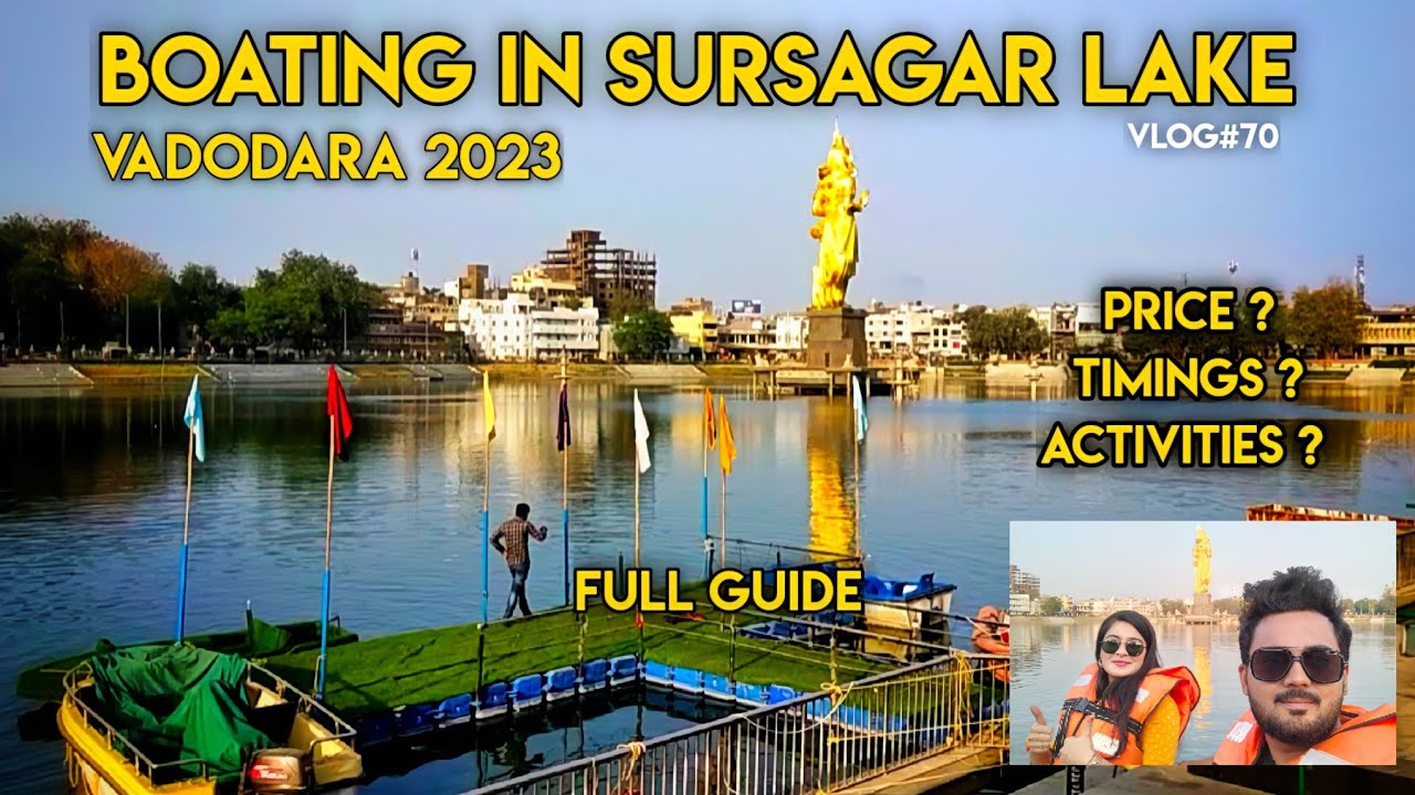 Boating in Sursagar Lake | Mahadev Golden Statue | Vadodara 2023 | Harsh Kahar