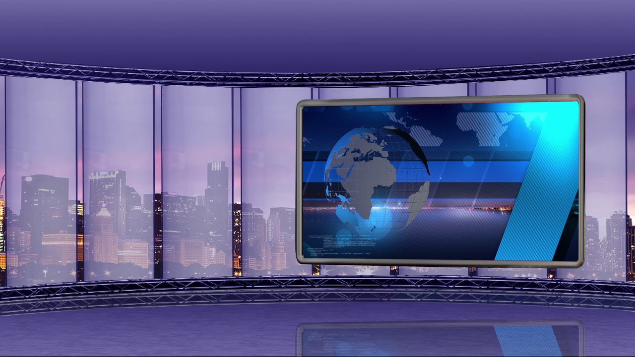 Background news tv studio set 40 virtual green screen background loop [King of Mind]