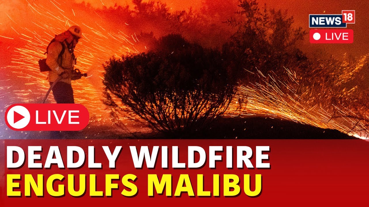 Malibu Fire Live | Malibu Wildfire Tears Through The Southern California | Malibu Wildfire | N18G