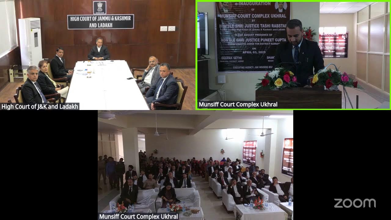 Inauguration of Munsiff Court Ukhral, District Ramban