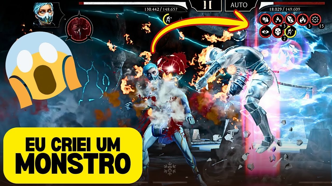 NINGUÉM SEGURA ESSA MINHA FROST MK11 😱🥶 olha só o que eu criei!!! MK MOBILE 