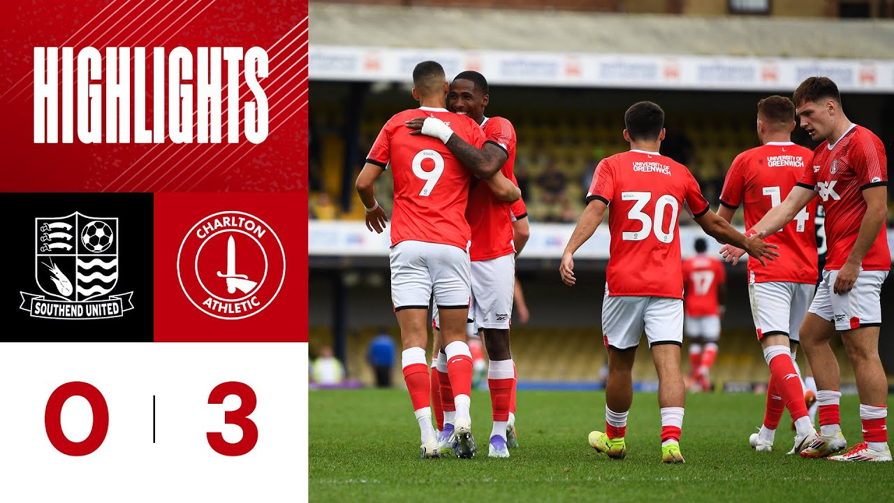 Pre-season highlights: Southend United 0 Charlton 3 (July 2025)