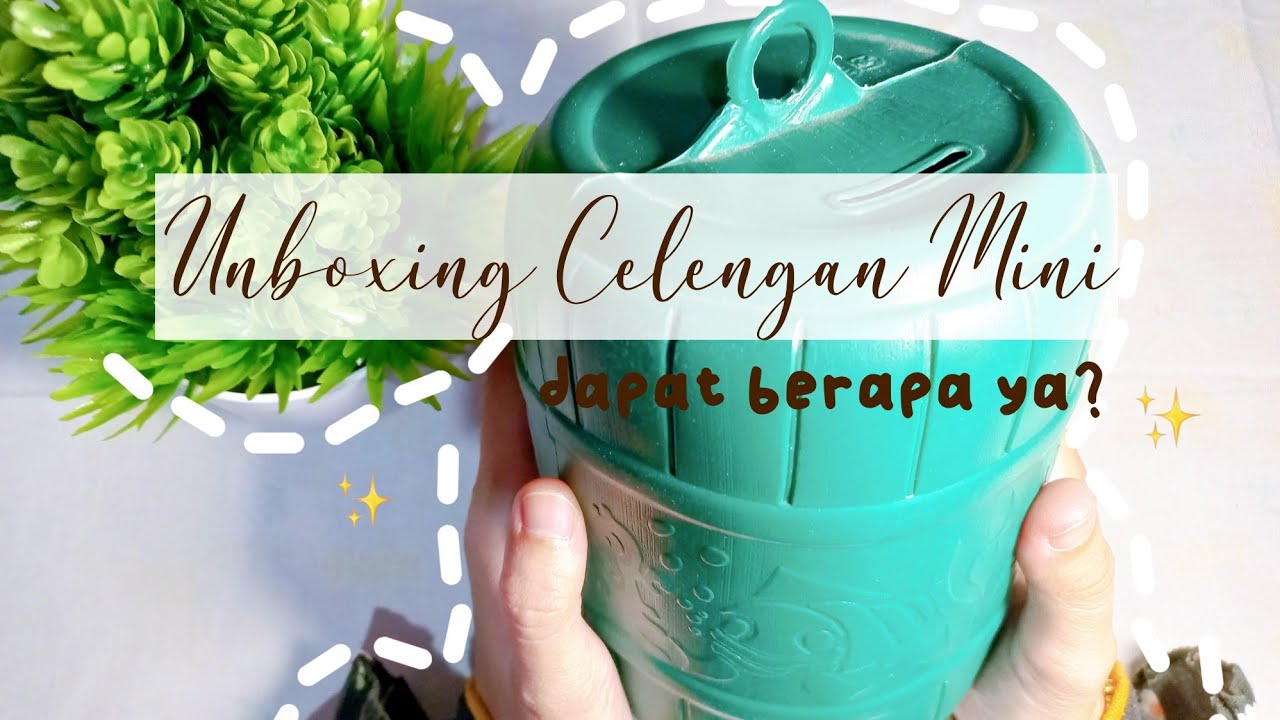 Unboxing Celengan Mini 💸 | menabung asyik | menabung suka suka 💰