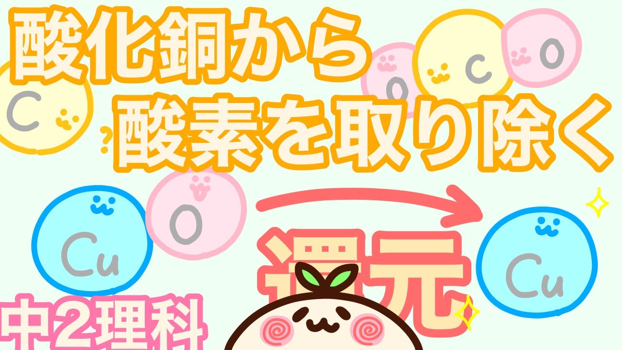 【中2理科c9】酸化物から酸素を取り除く変化！酸化銅を還元しよう！