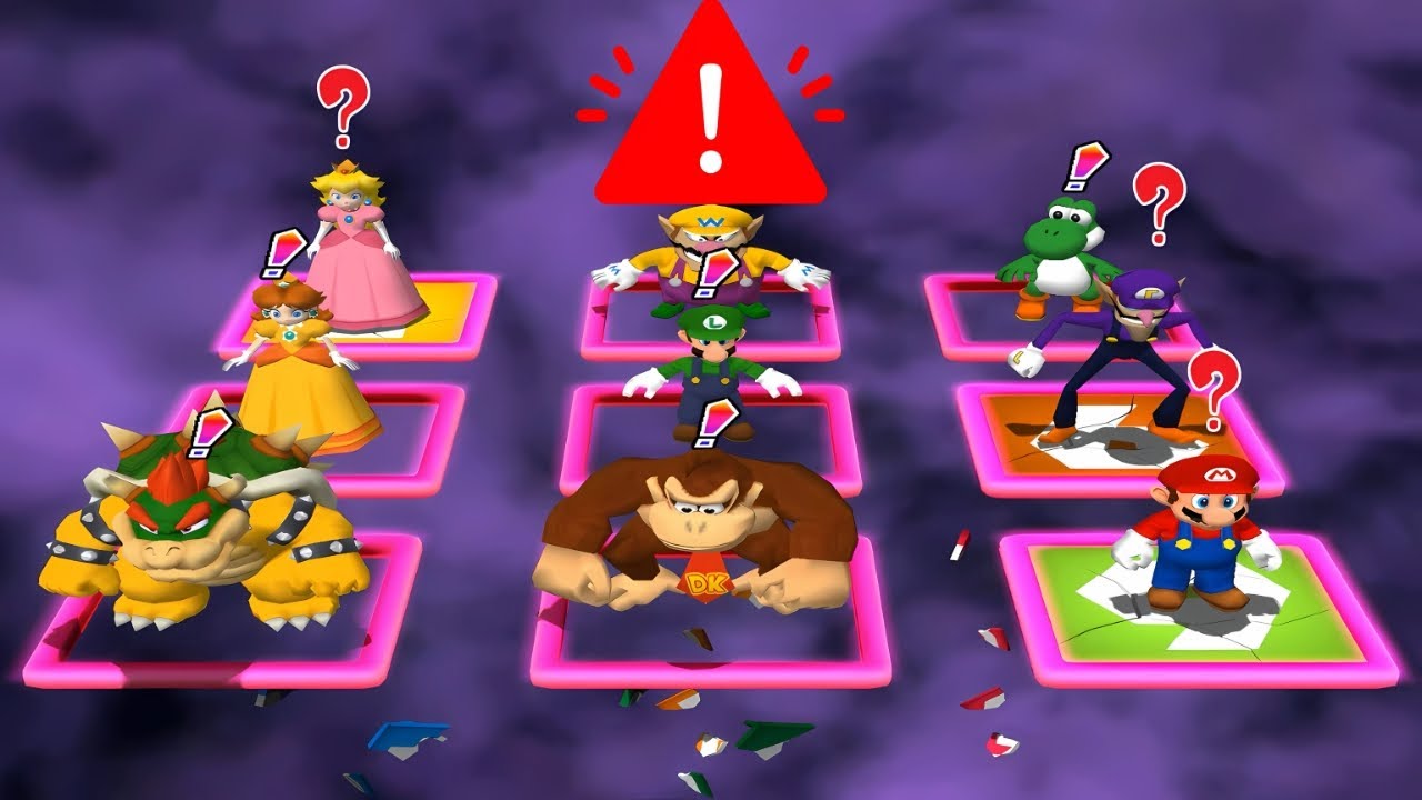 [マリオパーティ4 :ミニゲームマリオVsデイジーVsワルイージVsヨッシー(CPU最強 たつじん)]