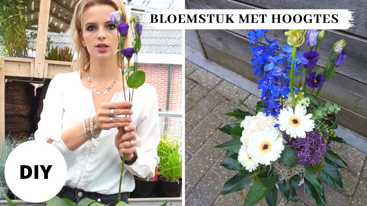 BLOEMSTUK met hoogteverschillen 🌼| Les#7 | CURSUS BLOEMSCHIKKEN 🌸 | Carlein Tukkers