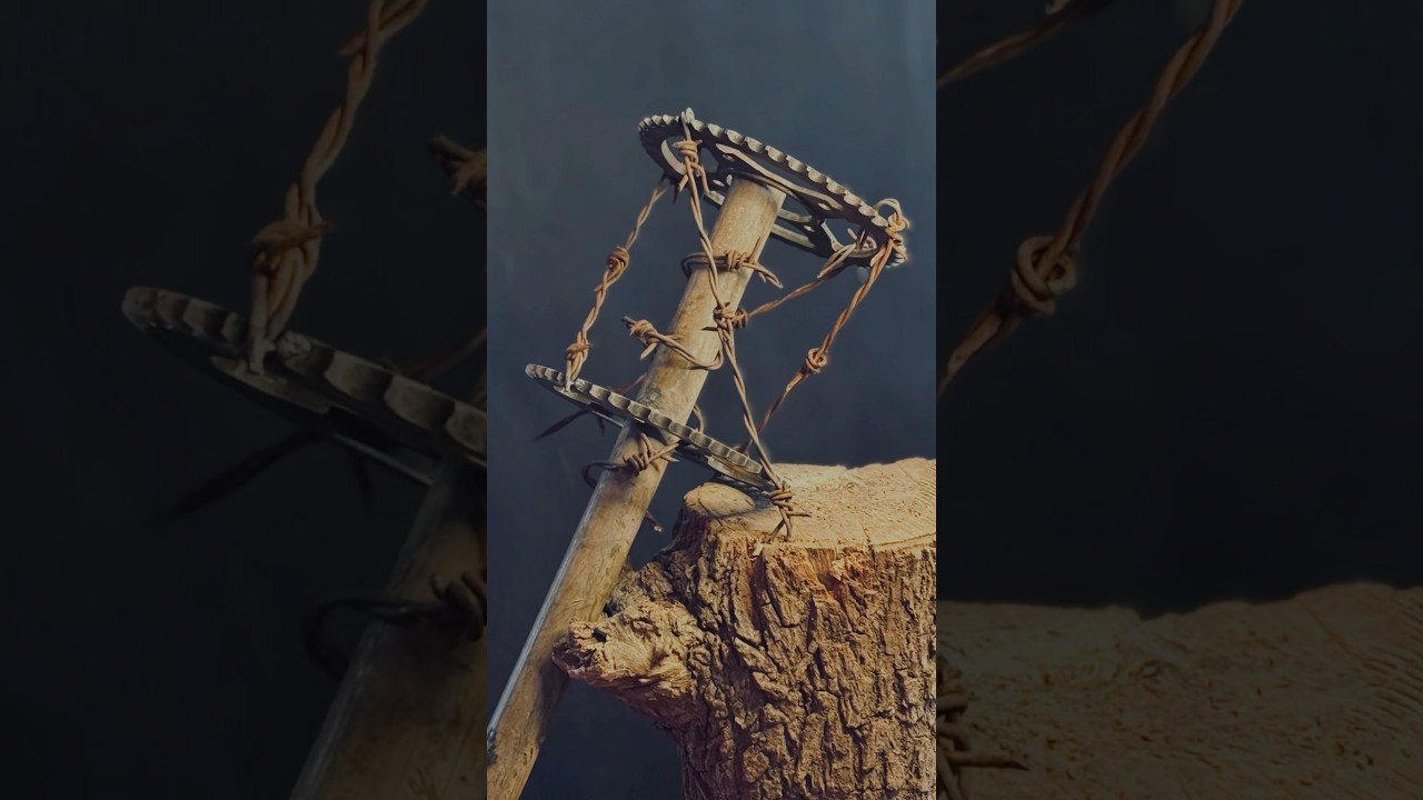 Making Zombie Weapon #zombie #survival ##diyweapons #diy #shortvideo #creative  #ancientweapons
