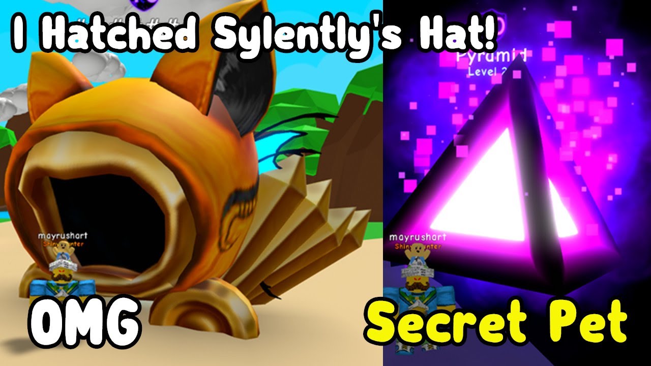 OMG I Hatched A Secret Sylently's Hat! Got Pyramidium Secret Pet! - Bubble Gum Simulator