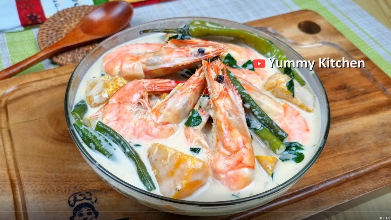 Ginataang Hipon with Sitaw at Kalabasa: A Creamy Filipino Delight