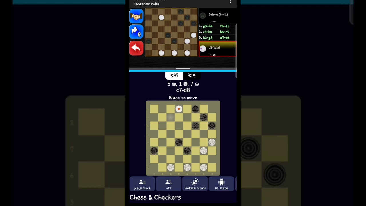 Dalmax VS Farasi mchezo wa tege akianza Farasi na kushinda