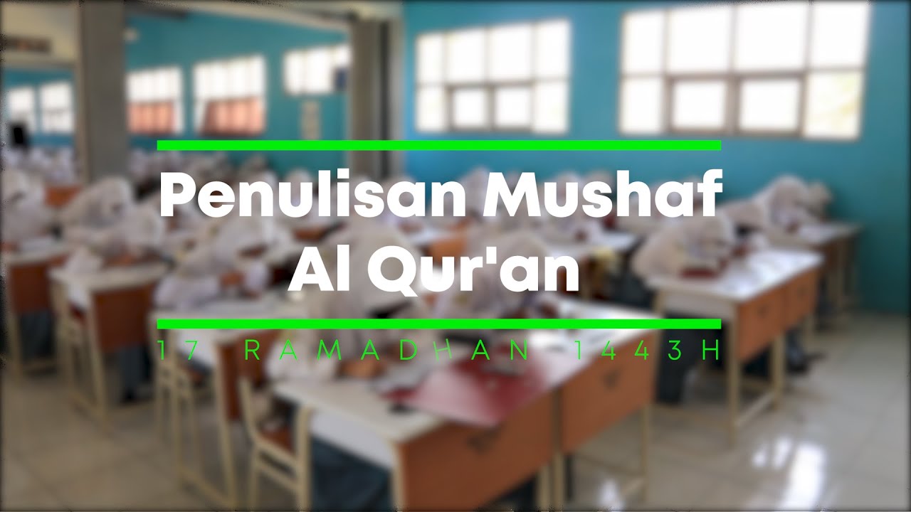 SMAN 7 Tasikmalaya, Khatam Menulis Al Qur'an Follow The Line SmartTren Ramadhan 1443H