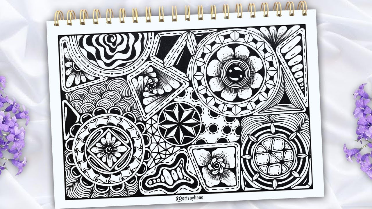 🌿🌼Zentangle Art 🌿🌼Doodle Art