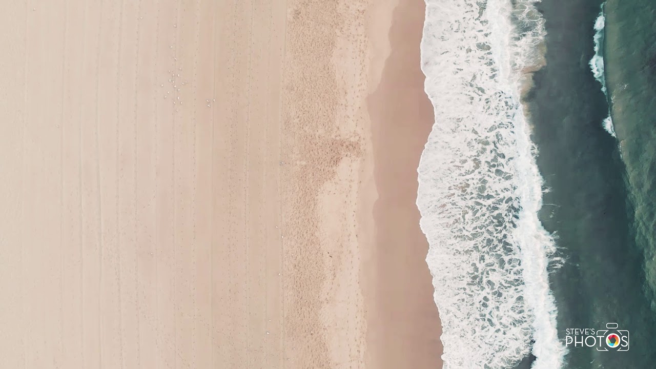 Birds eye view of Coogee Beach, Sydney