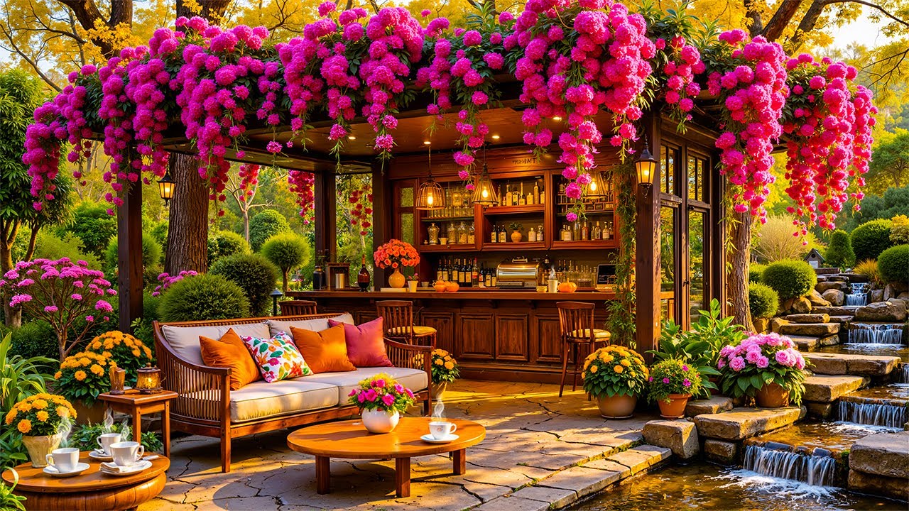 Serene Morning Jazz in a Blooming Garden 🌿 | Warm Jazz Instrumentals for a Gentle Start