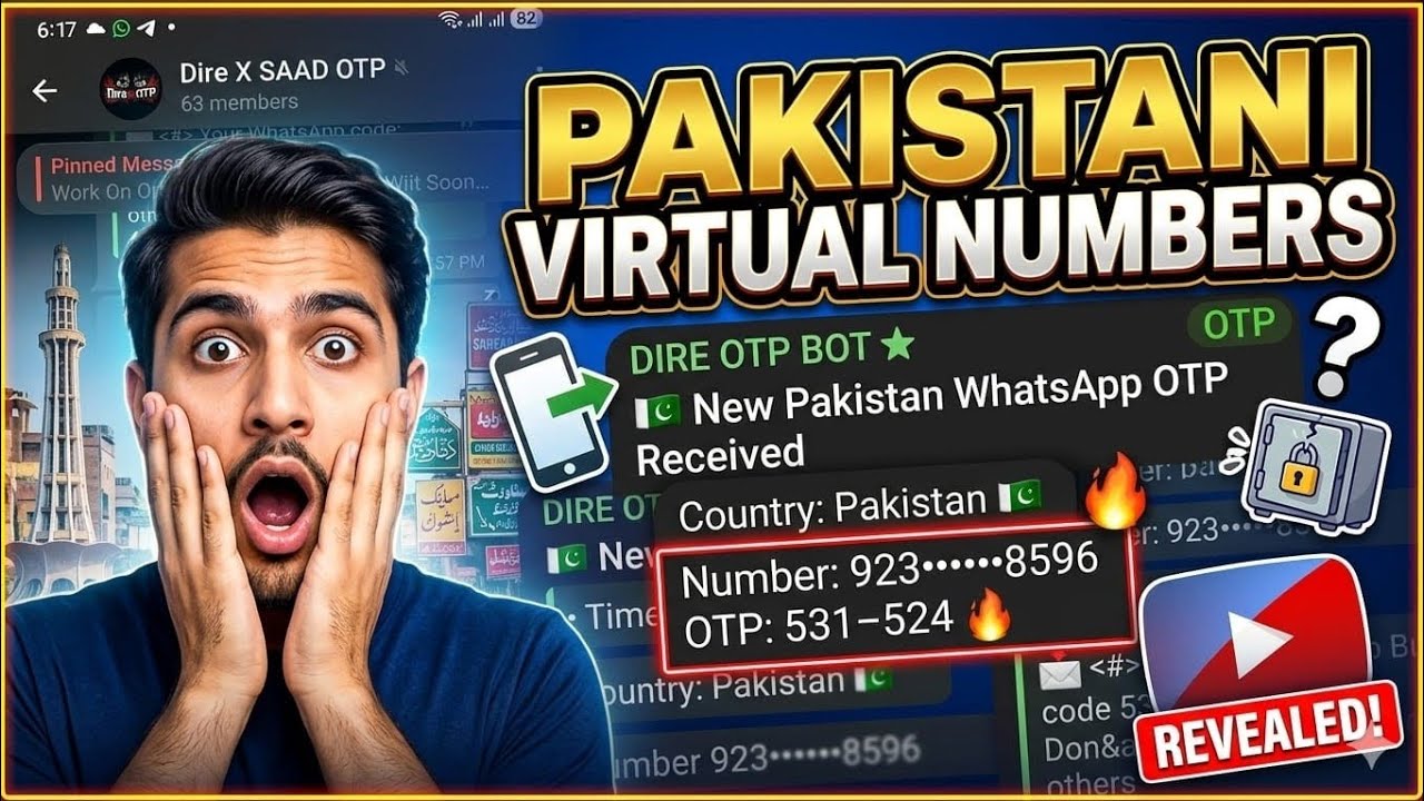 Pakistan🇵🇰 Virtual Numbers for WhatsApp 2026 | All Countries Latest Working Method (Safe Guide)