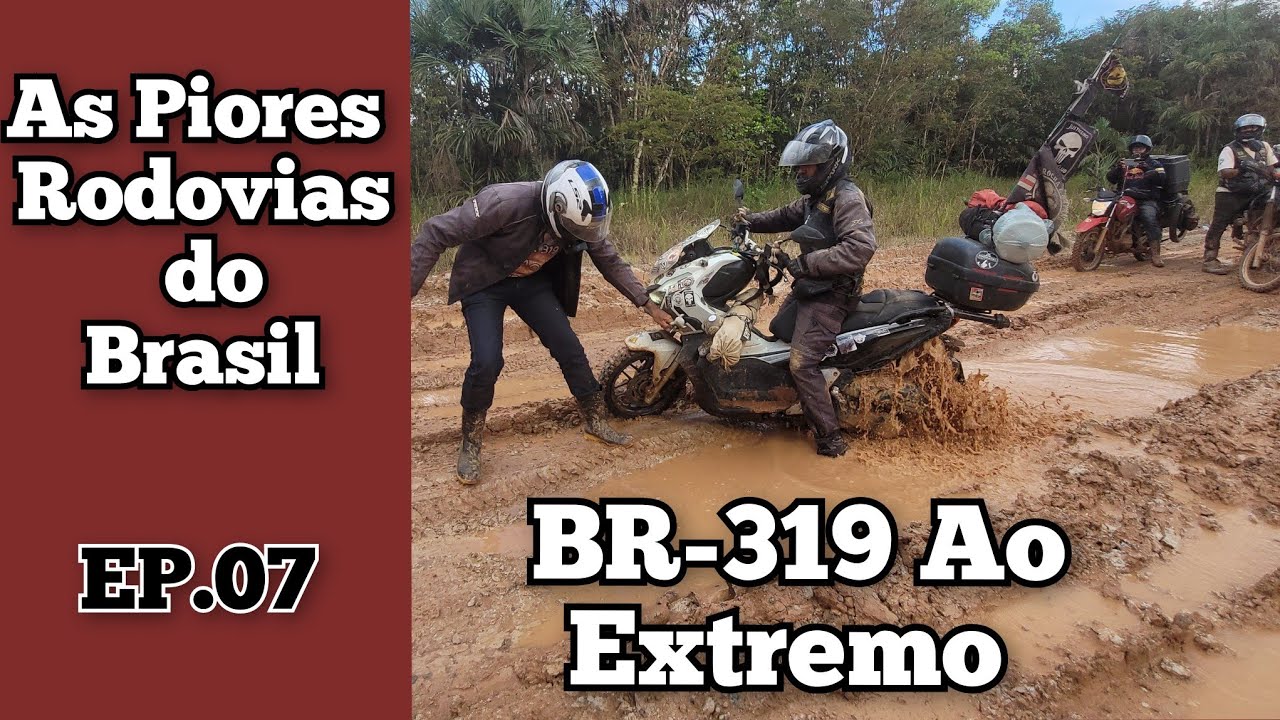 Começou os Atoleiros na BR-319 abril de 2023 com Honda ADV150
