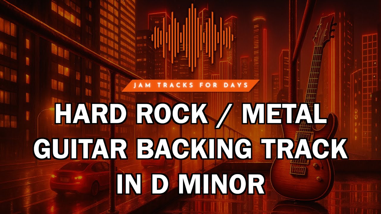Hard Rock / Metal Guitar Backing Track D Minor
