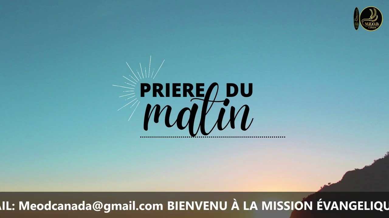 PRIÈRE DU MATIN 13/11/2025