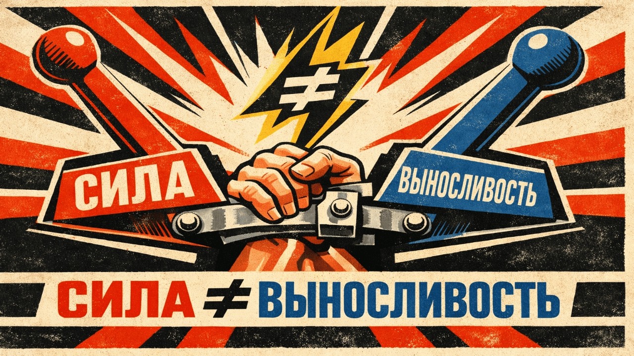БИОХИМИЯ, КОТОРУЮ СКРЫЛИ ОТ ЛЮБИТЕЛЕЙ! ПОЧЕМУ СИЛА И ВЫНОСЛИВОСТЬ НЕ ДРУЖАТ