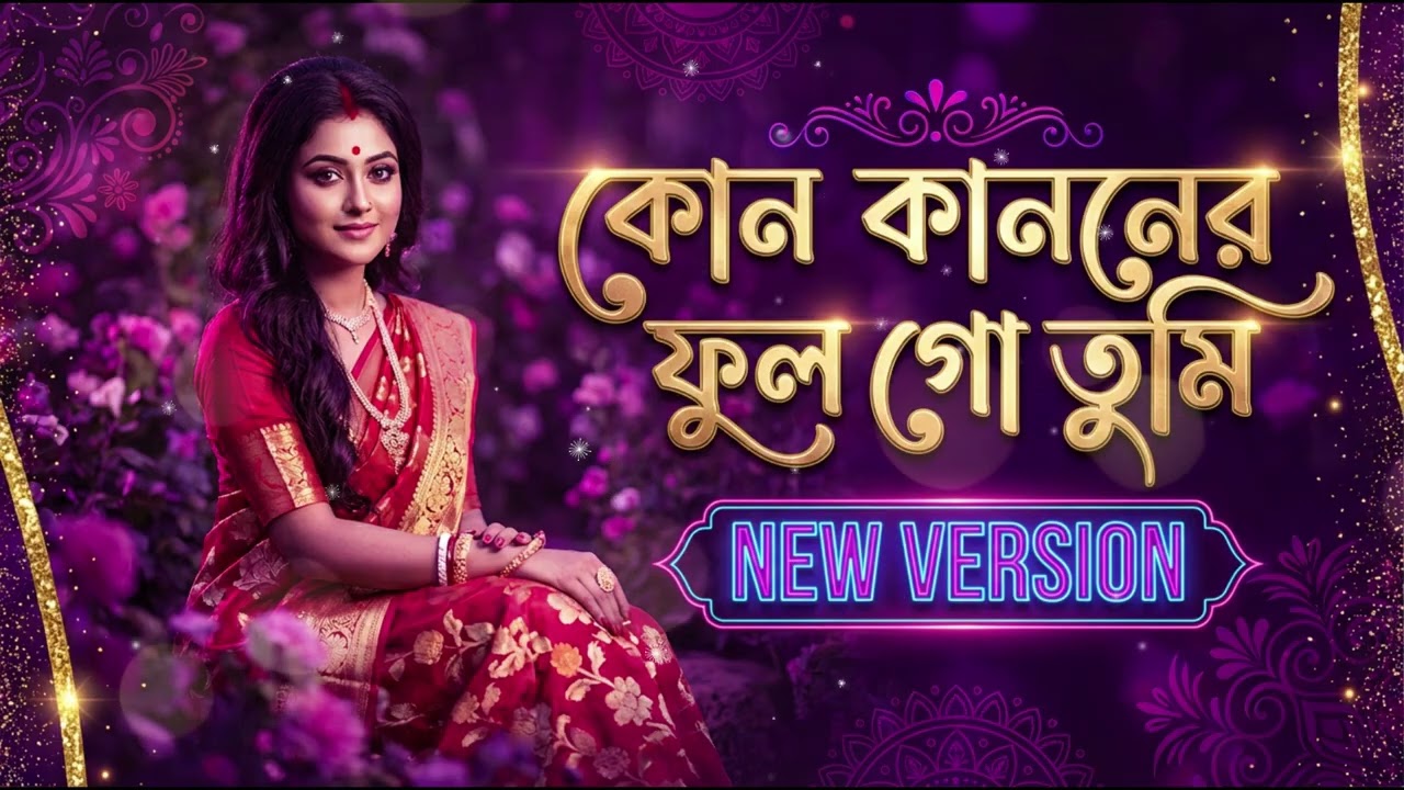 কোন কাননের ফুল গো তুমি | Aanmika Official Lofi | Bangla Lofi Song | new version
