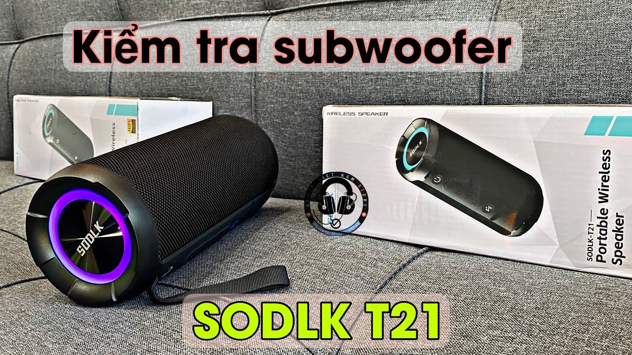 Test subwoofer loa Bluetooth SODLK T21 | audio viet nam store