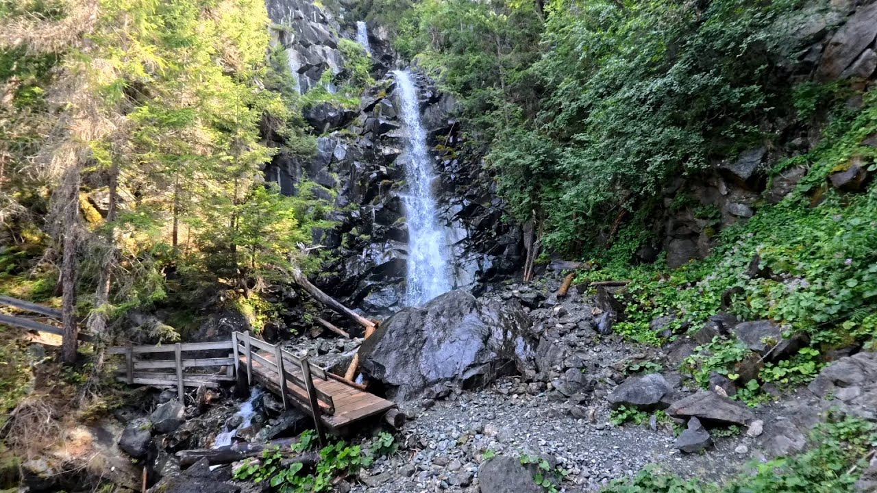 Wasserfall Rona Surses Switzerland Waterfall